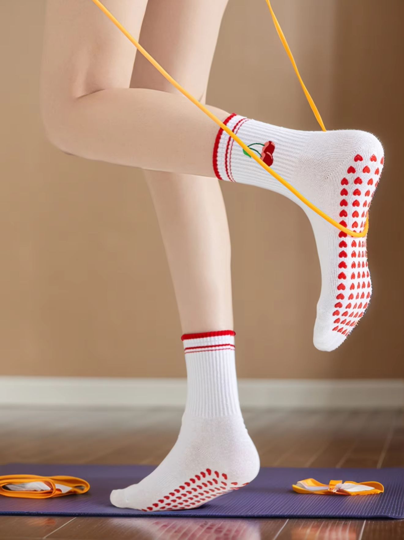 Pilates & Yoga Vertebrasana - 1 Pairs Cross-Border Professional Yoga Socks,