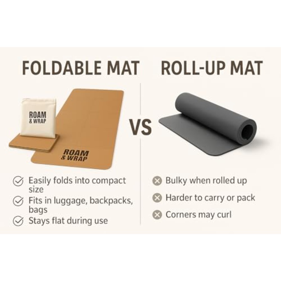Travel yoga mat: cork, natural - đánh giá và giá Pilates Yoga Go