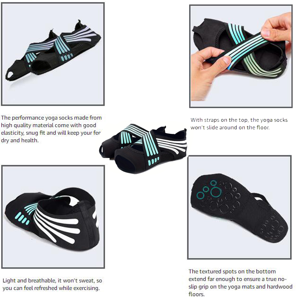 1Pair Women Non-Slip Toeless G - đánh giá và giá Pilates Yoga Fit