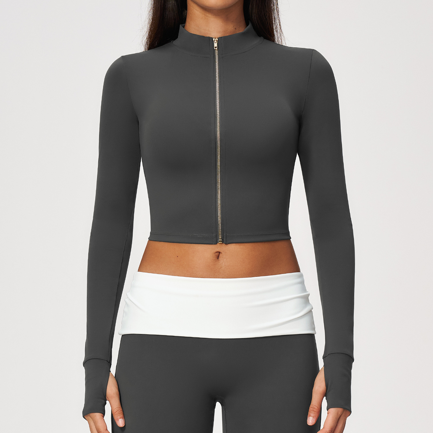 Long Sleeve Yoga Jacket Cloud  - đánh giá và giá Pilates Yoga Fit