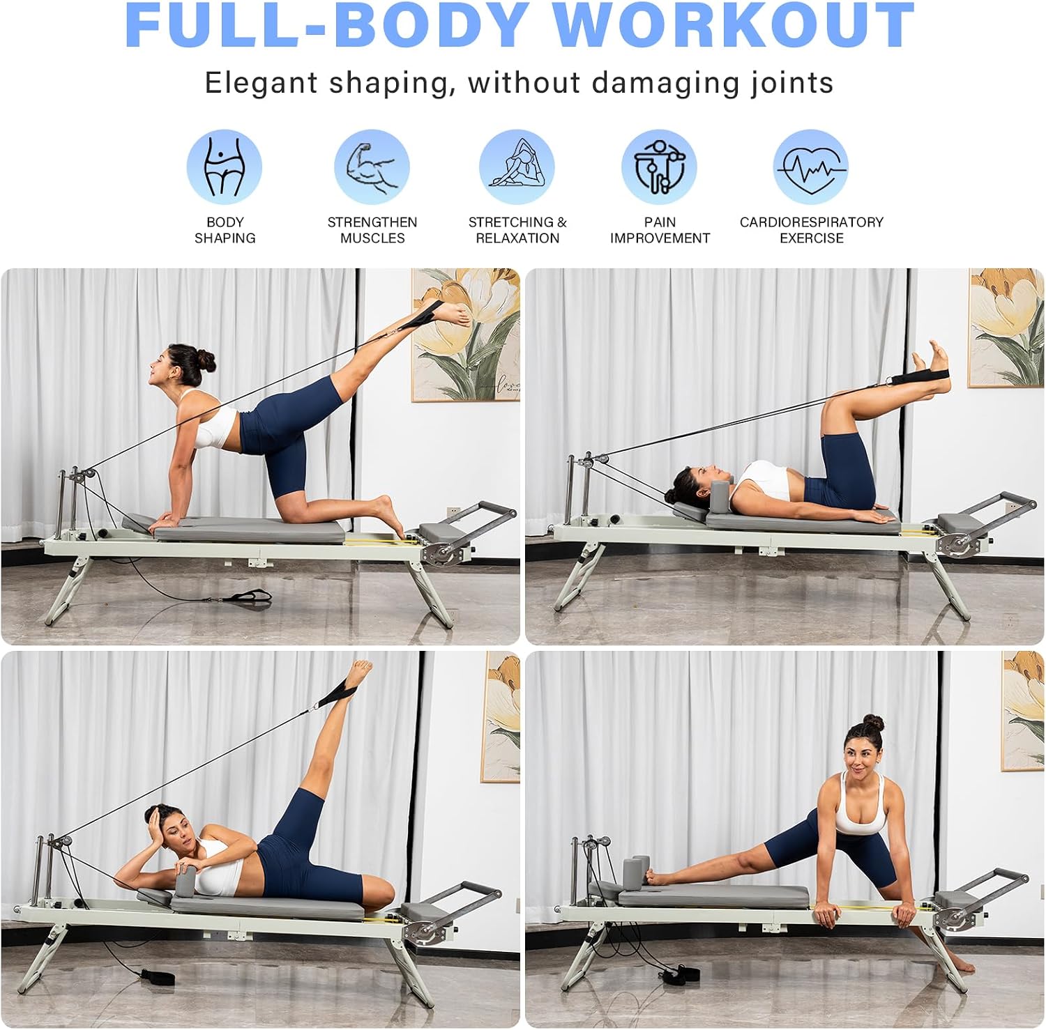 Pilates Reformer, Reformer Pil - đánh giá và giá Pilates Reformer Spring