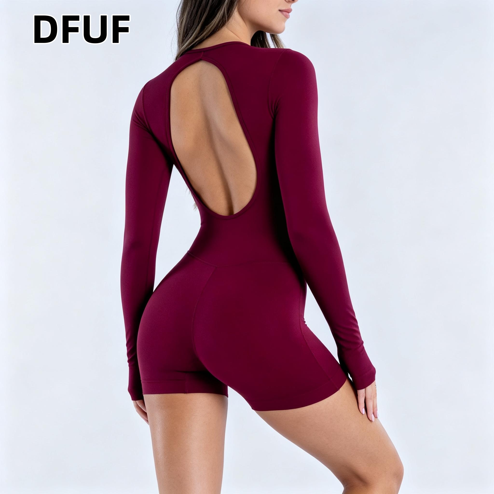 DFUF Women Back Cutout Long Sl - đánh giá và giá Pilates Yoga Fit