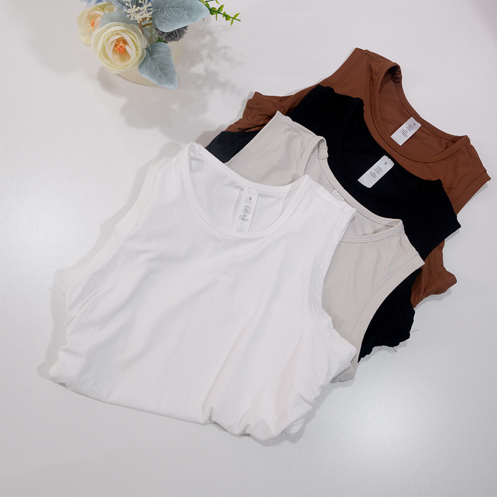 Summer Yoga Wear Ribbed Tank T - đánh giá và giá Pilates Yoga Fit